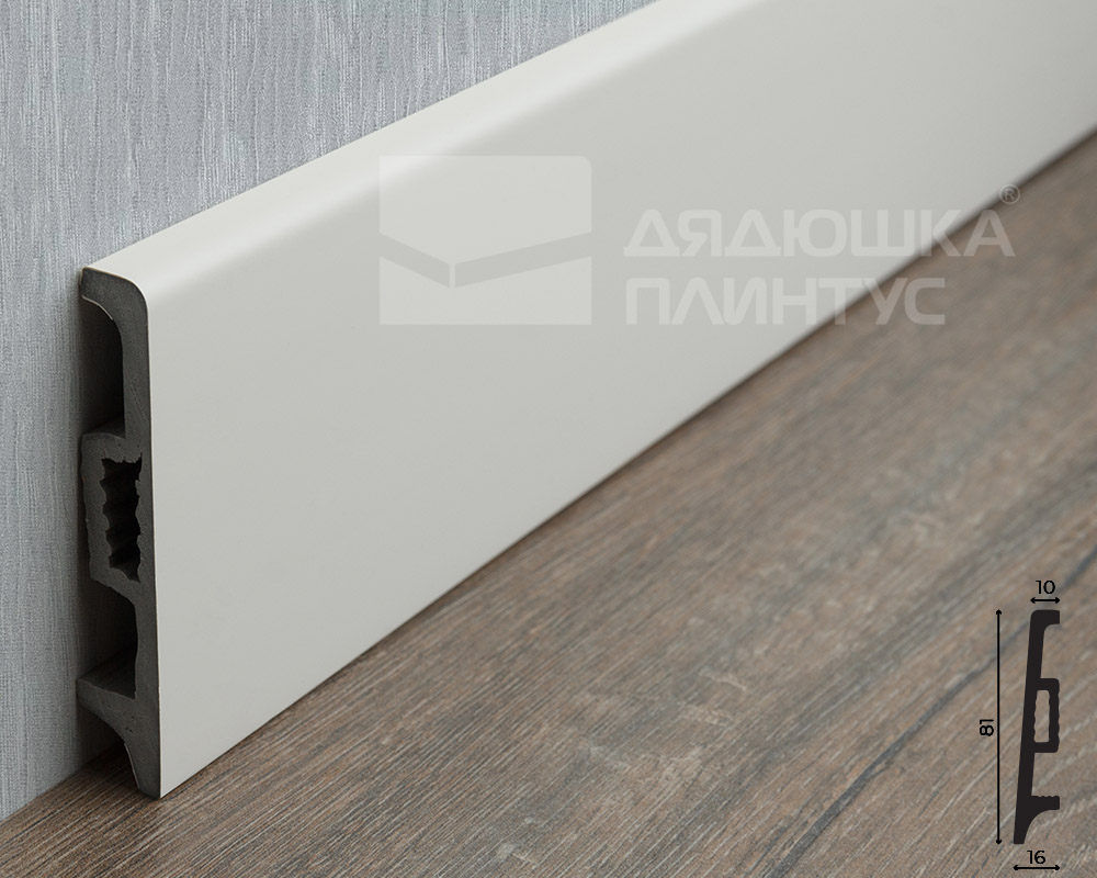 Плинтус ВОЛШЕБНАЯ ПАЛОЧКА САМОЦВЕТЫ 81мм 2,0м. NCS 1002-Y50R. Цвет 403