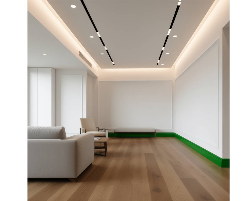 Плинтус из полистирола высокой плотности Волшебная палочка MSPOL 205 120*15*2000 мм Белый под покраску