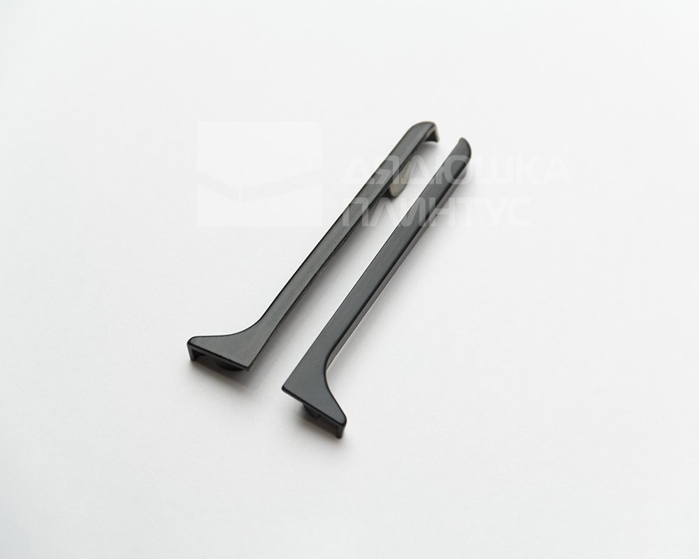 Заглушки для плинтуса Волшебная палочка 40 мм Чёрный матовый