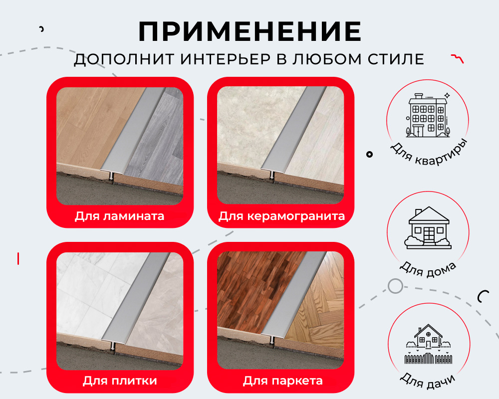 Порог одноуровневый ЛС 10.2700.24054 Филадельфия графит