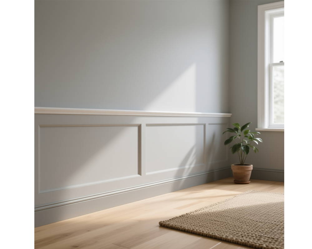 Плинтус из полистирола высокой плотности Волшебная палочка MSPOL 203 100*13*2000 мм Белый под покраску