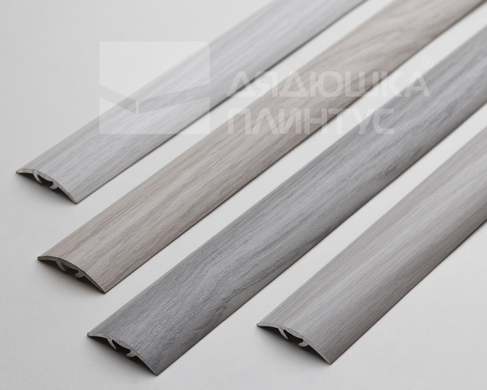 Разноуровневый порог с дюбелем MAGIC STICK. 30 мм 0,9 м Ясень серый