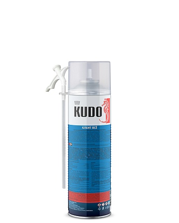 Клей-пена бытовая KUDO X6+ КЛЕИТ ВСЕ универсальная 650мл