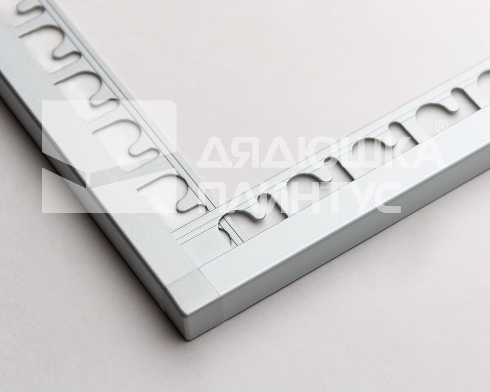 Профиль окантовочный Progress PJQSBX 10 10 мм 2,7 м Крац. Серебро Tiltex