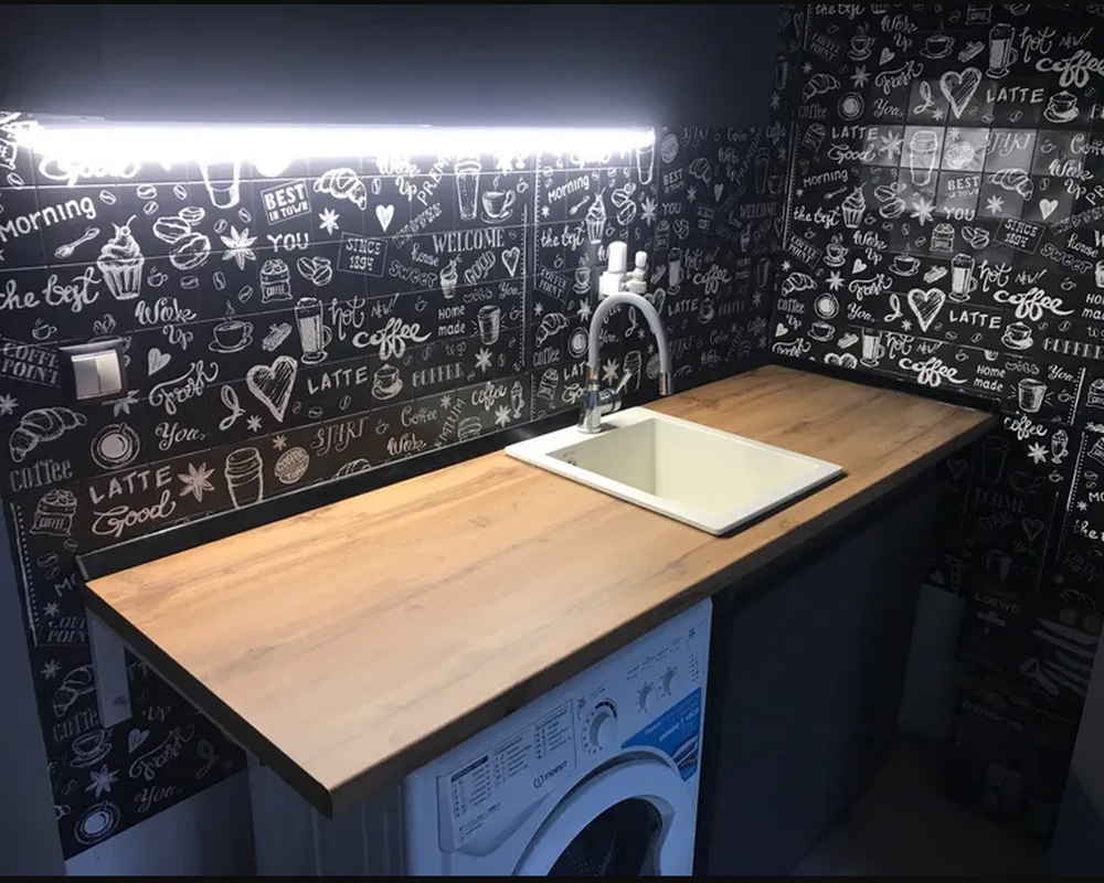 Плинтус для столешниц прямоугольный Алюминий 25*10мм 3,05м. Черный