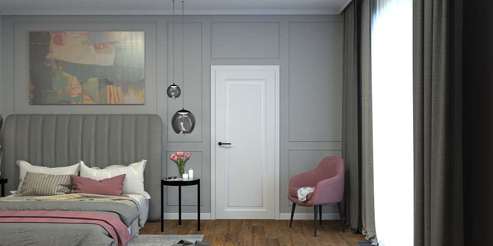 Плинтус МДФ Волшебная палочка 81402 81мм 2,4м. Окрашенная. NCS 0502Y