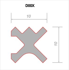 Теневой профиль Decaro Engineering D00X.A Медь 3,0 м