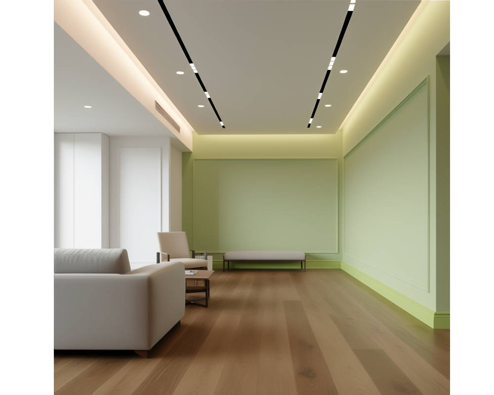 Плинтус из полистирола высокой плотности Волшебная палочка MSPOL 202 80*12*2000 мм Белый под покраску