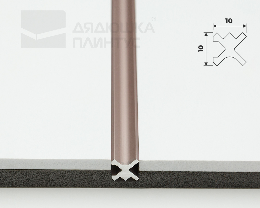 Теневой профиль Decaro Engineering D00X.A Медь 3,0 м