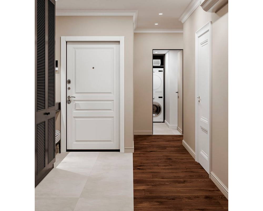 Плинтус из полистирола высокой плотности Волшебная палочка MSPOL 112 80*11*2000 Белый под покраску