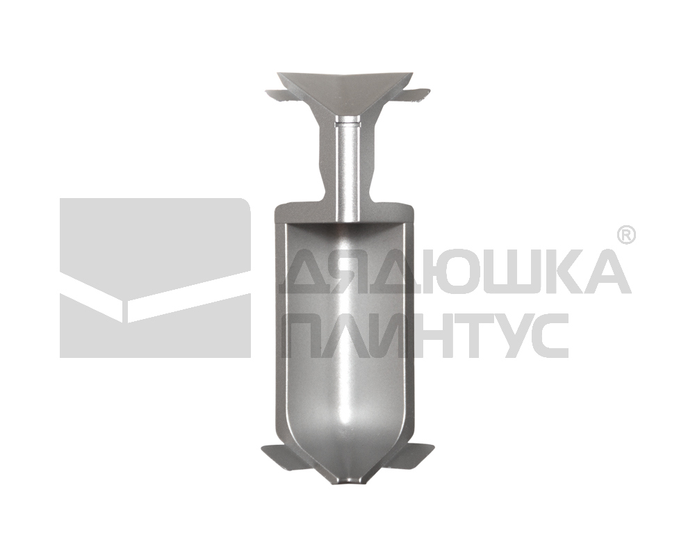 Угол внутренний для плинтуса серебро матовое 80 мм RIPKGLEDAA 80