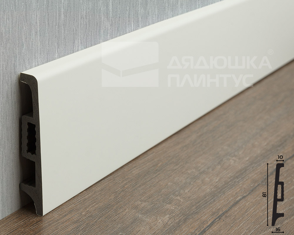 Плинтус ВОЛШЕБНАЯ ПАЛОЧКА САМОЦВЕТЫ 81мм 2,0м. NCS 0502G-50Y. Цвет 402