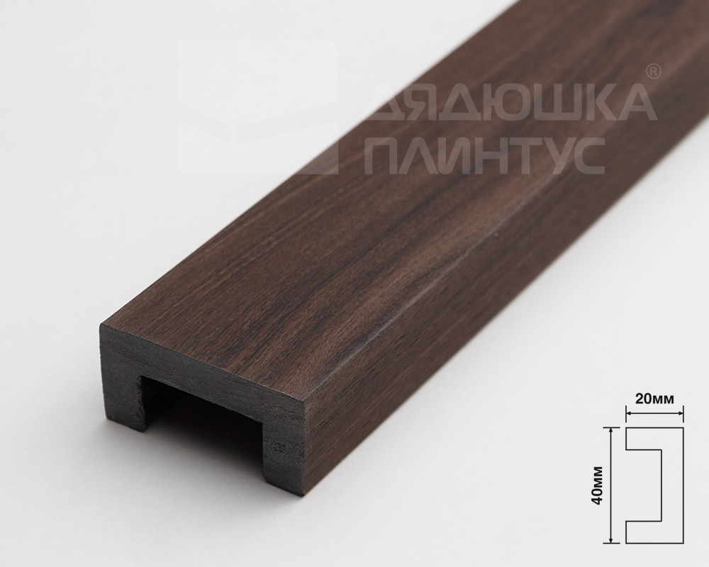 Молдинг из полистирола высокой плотности HI-WOOD LB40 BR395 40х20ммх 2,7м