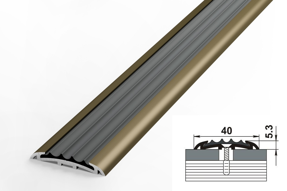 Порог одноуровневый ПС 08-1.1800.04л Бронза
