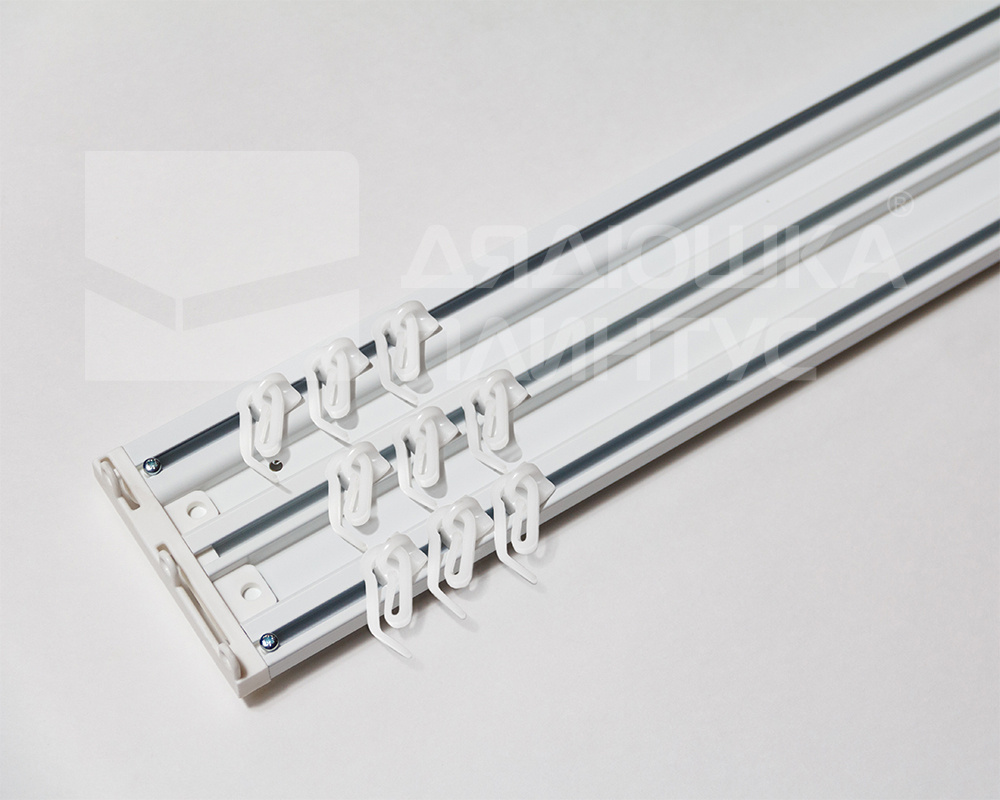 Карниз трехрядный алюминиевый ТРЭК УЮТ 3,2м