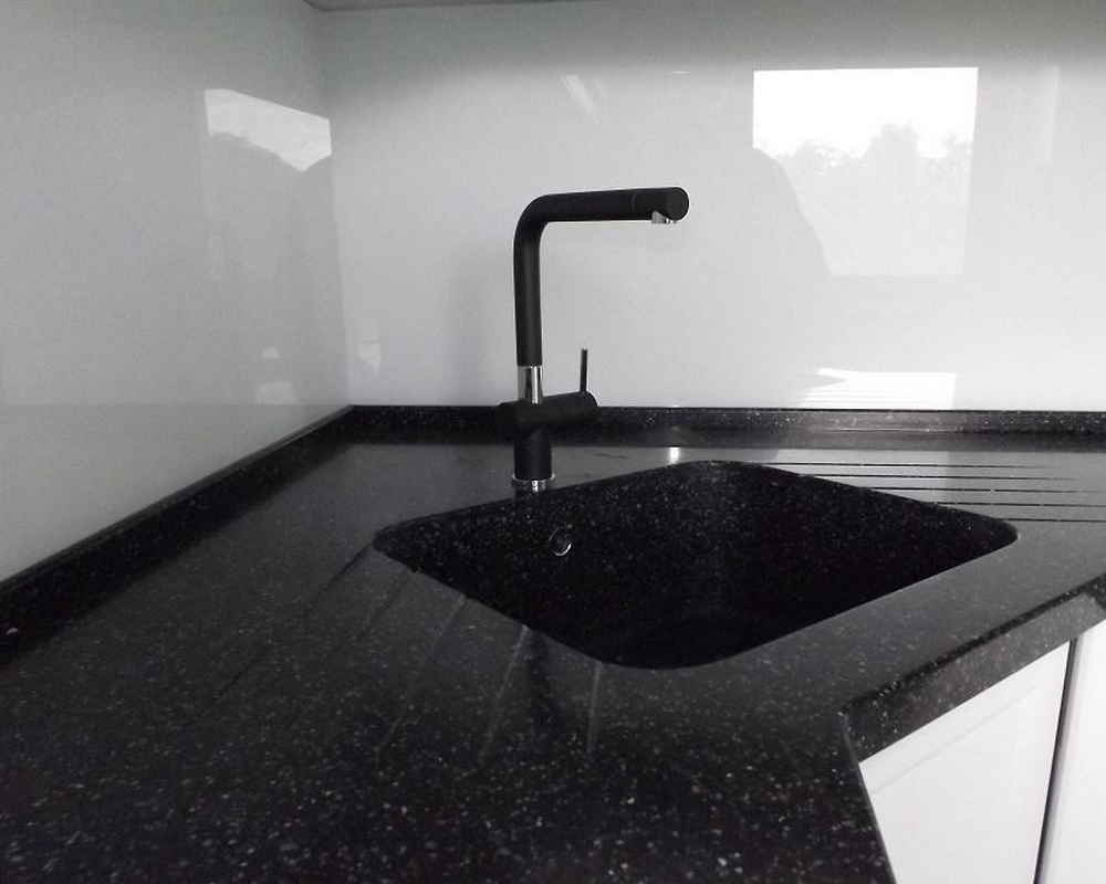 Плинтус для столешниц BL44 Black stone 37*24*3000 мм.