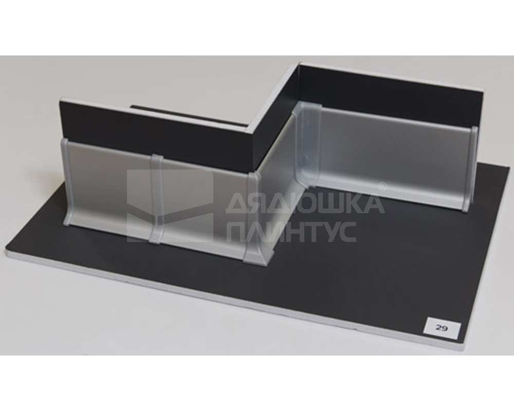 Плинтус алюминиевый Пл 100.2500.515 Черный