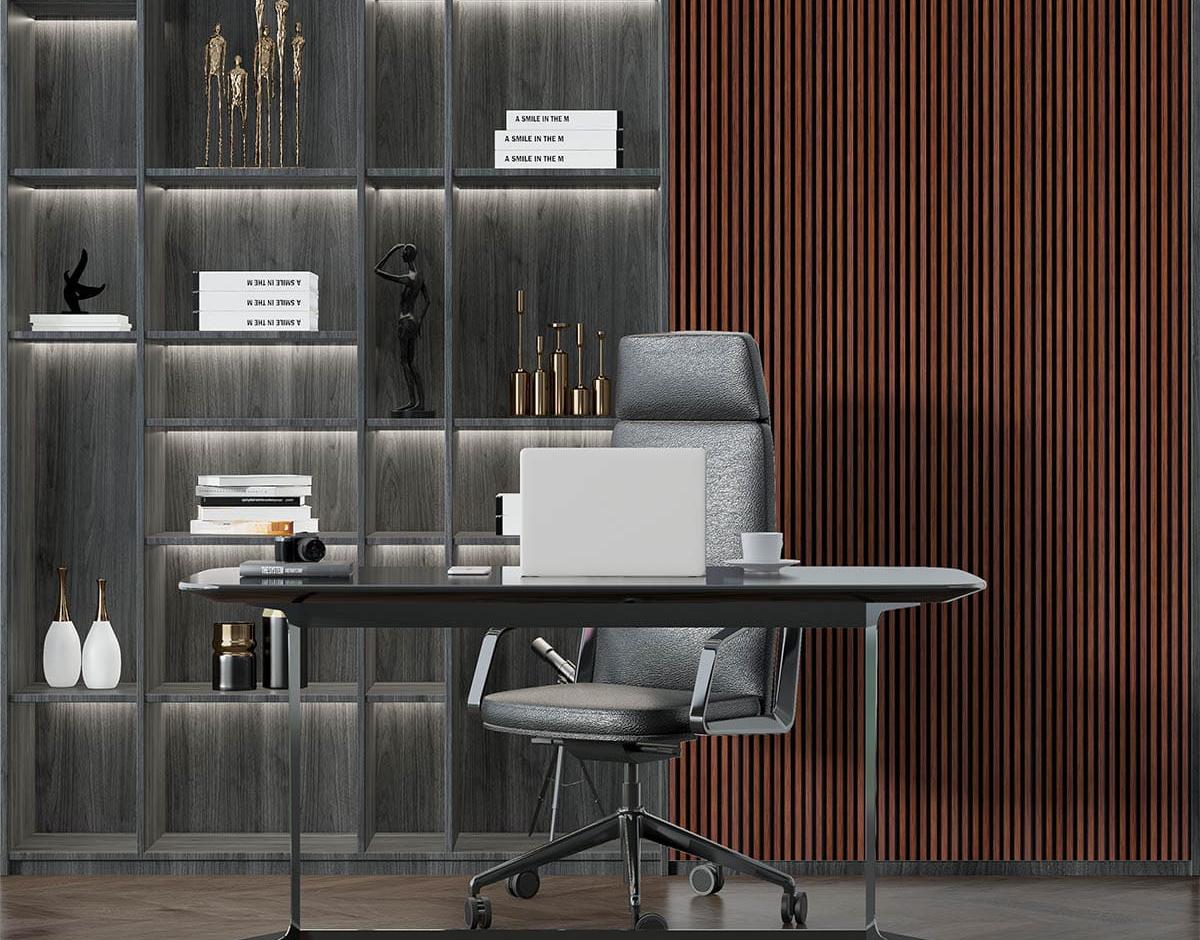 Профиль завершающий для панелей 3D RAIL 2700*25*11 мм Черный