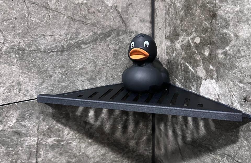 Полка для душа нержавеющая сталь "Дядюшка Плинтус" 50*160*270. Сатин