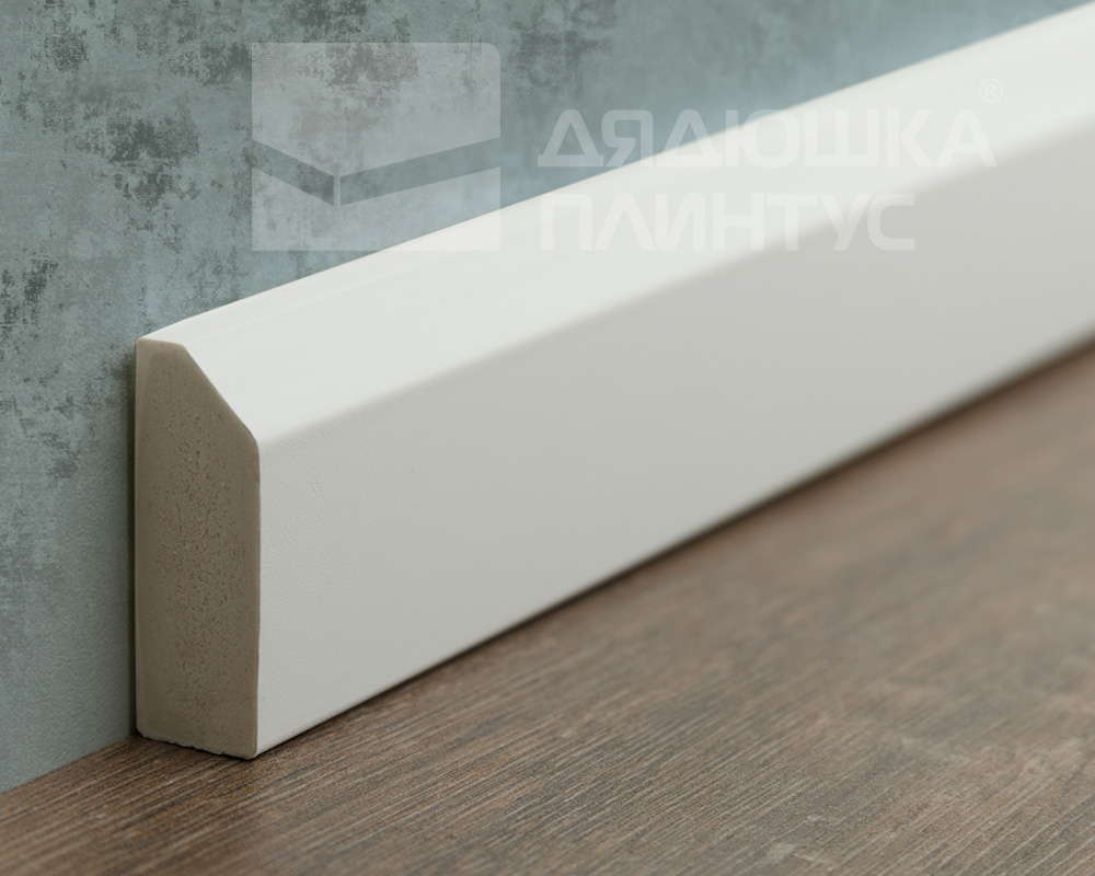 Плинтус из полистирола высокой плотности Волшебная палочка MSPOL 111 38*13*2000 Белый под покраску