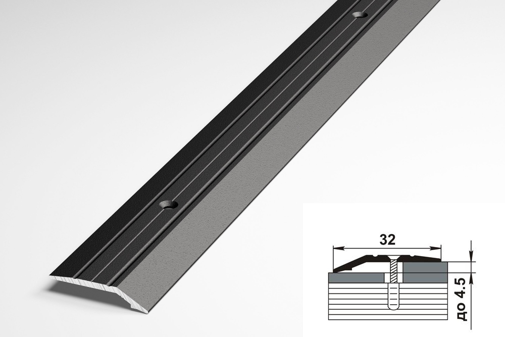 Порог разноуровневый ПР 03.2700.215 Черный