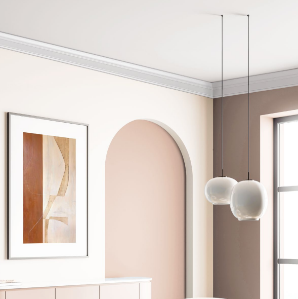 Карниз потолочный NMC WT2 75*90*2000 Белый под покраску