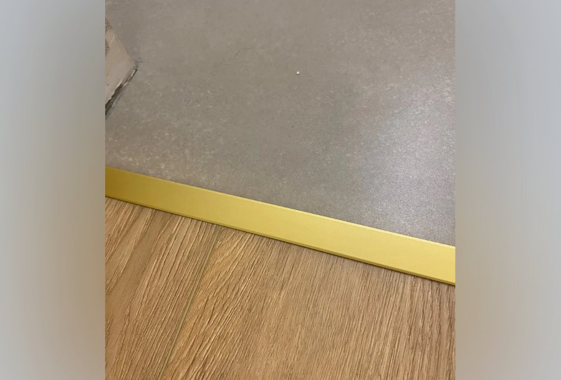 PVS90-05 Профиль Т-образный нержавеющая сталь Золото зеркальное 14мм х 2.7м