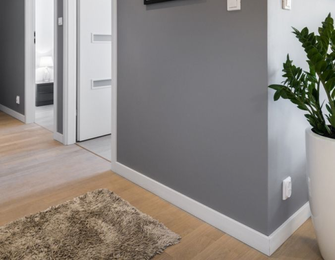 Плинтус ДЮРОПОЛИМЕР NMC Wallstyl FL1 Белый