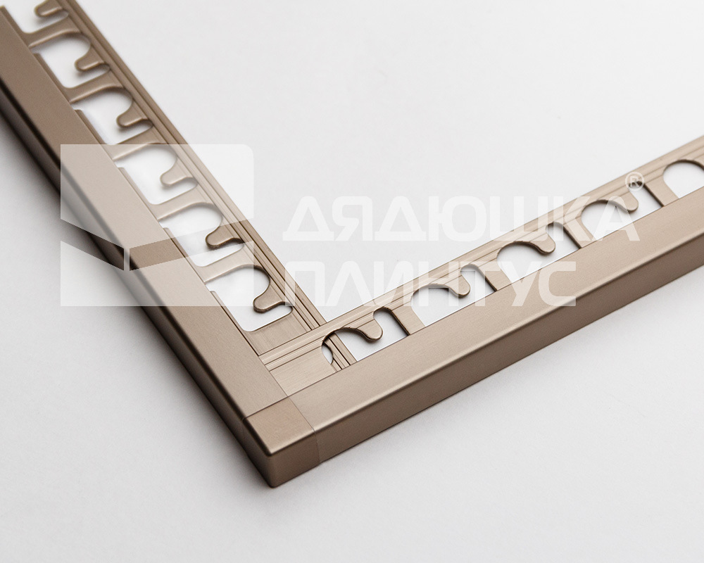 Профиль окантовочный Progress PJQSBX 10 10 мм 2,7 м Крац. Серебро Tiltex