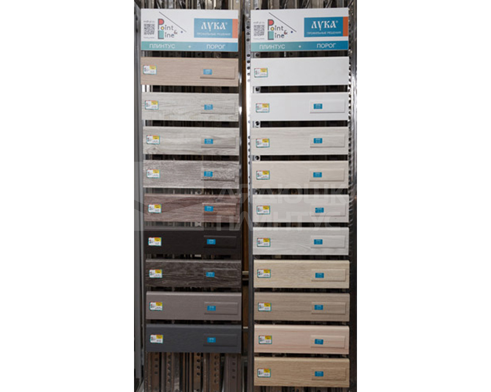 Плинтус МДФ Лука Пл 80МДФ.2400.Point line 24013 Дуб серый