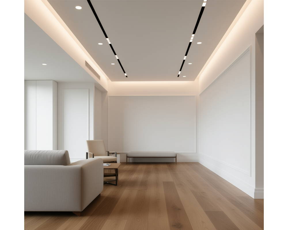 Плинтус из полистирола высокой плотности Волшебная палочка MSPOL 112 80*11*2000 Белый под покраску