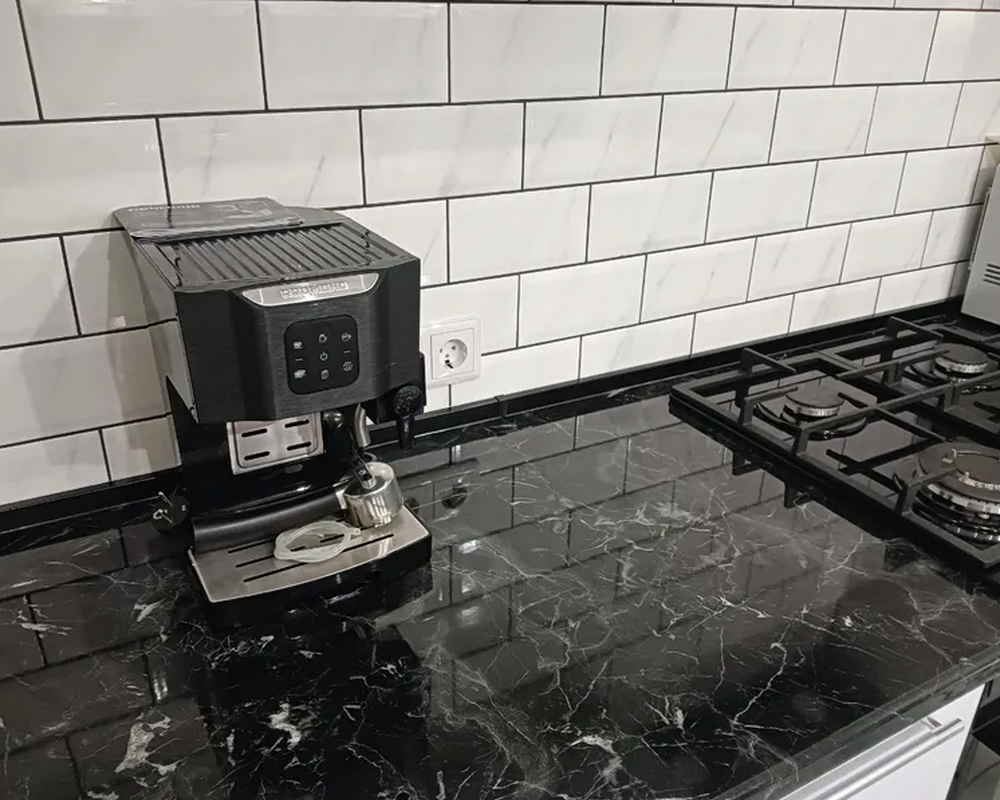 Плинтус для столешниц BL44 Black stone 37*24*3000 мм.