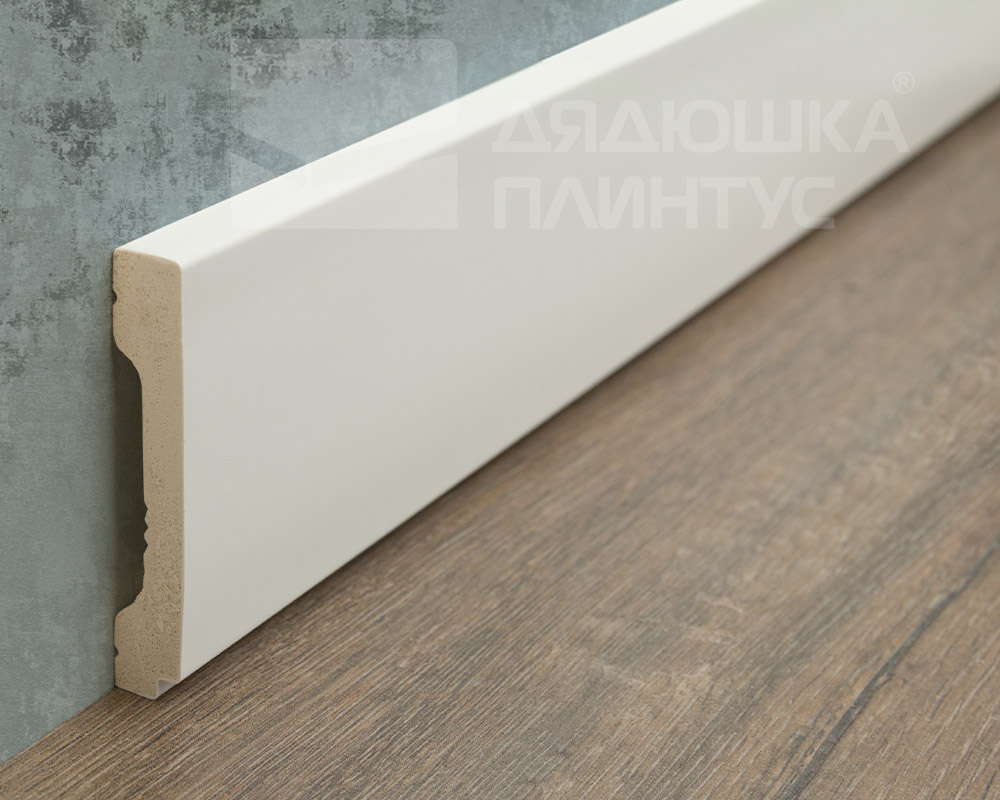 Плинтус из полистирола высокой плотности Волшебная палочка MSPOL 116 70*12*2000 Белый под покраску