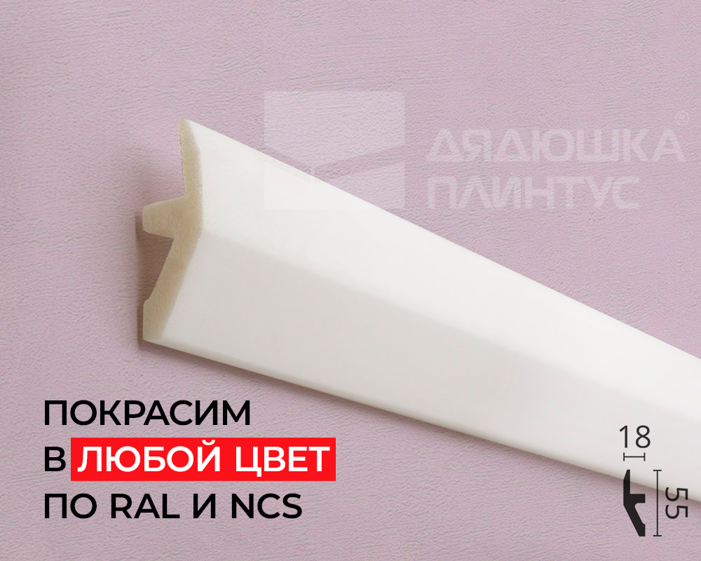 Молдинг NMC W1 55*20*2000. Окраска включена в стоимость