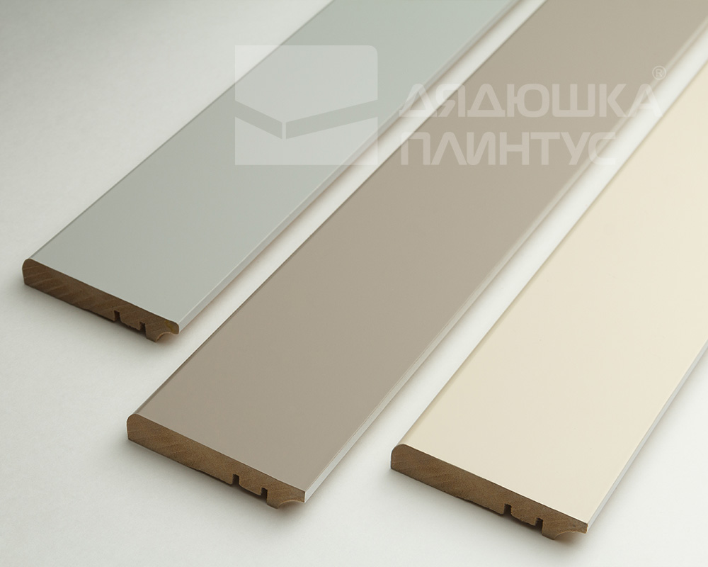 Плинтус МДФ Волшебная палочка 81402 81мм 2,4м.  Окрашенная. NCS 4005Y20R