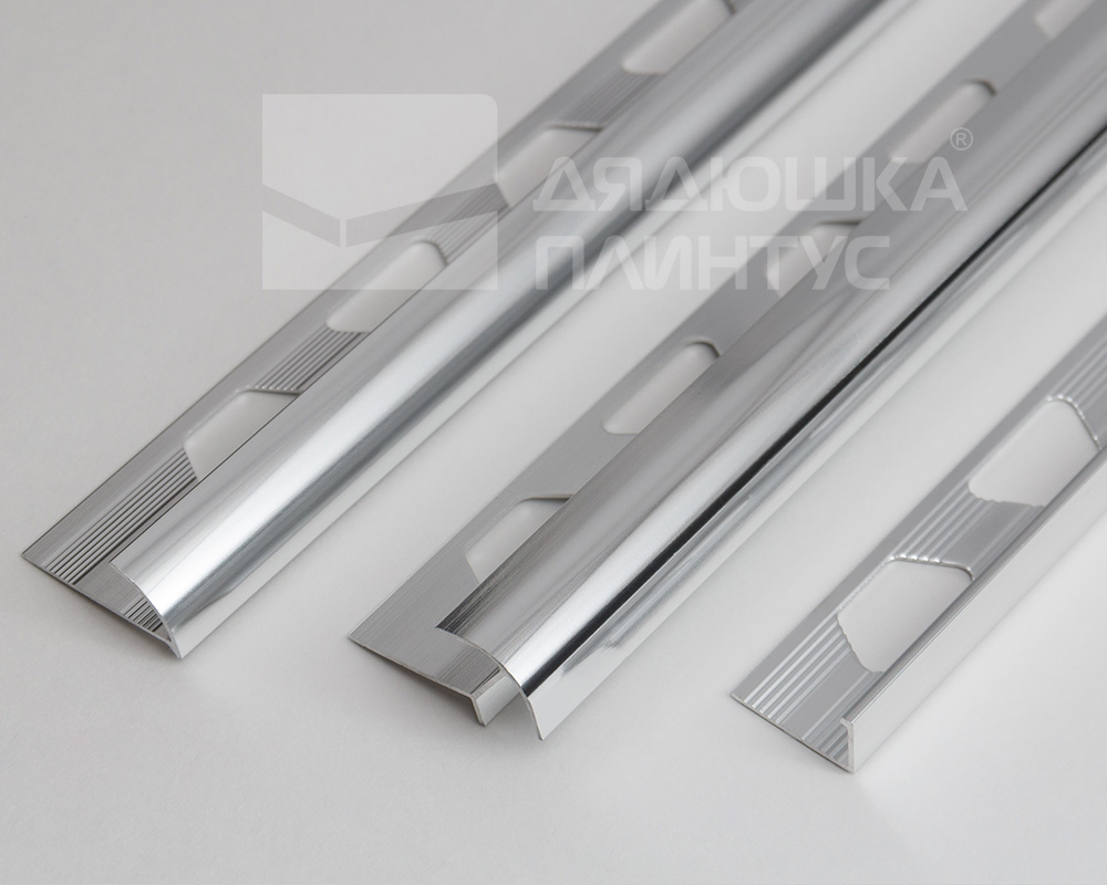 Профиль окантовочный ПО-9 серебро/глянец
