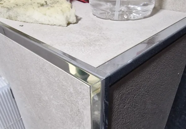 Профиль для кафеля внешний 12мм 2,7м нерж сталь MSK 12NS.2700.001