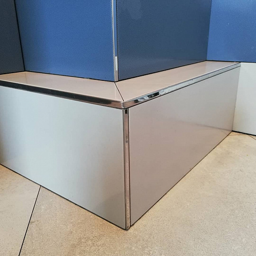 Профиль окантовочный ПК 01-12НСМ(304).2700.001 2,7 м Серебро