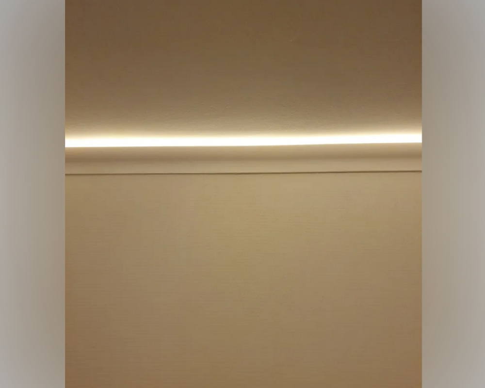 Молдинг NMC W1 55*20*2000 Белый под покраску