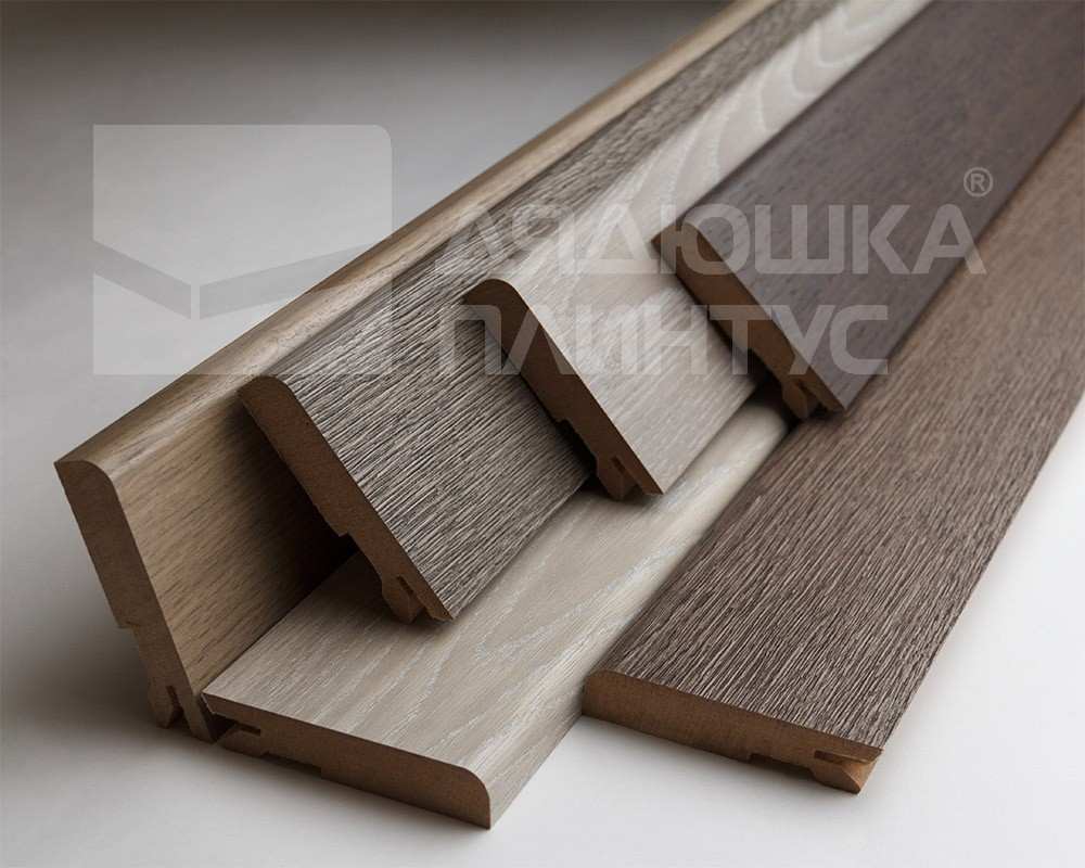 Плинтус МДФ Лука Пл 80МДФ.2400.Point line 24048 Дуб небраска
