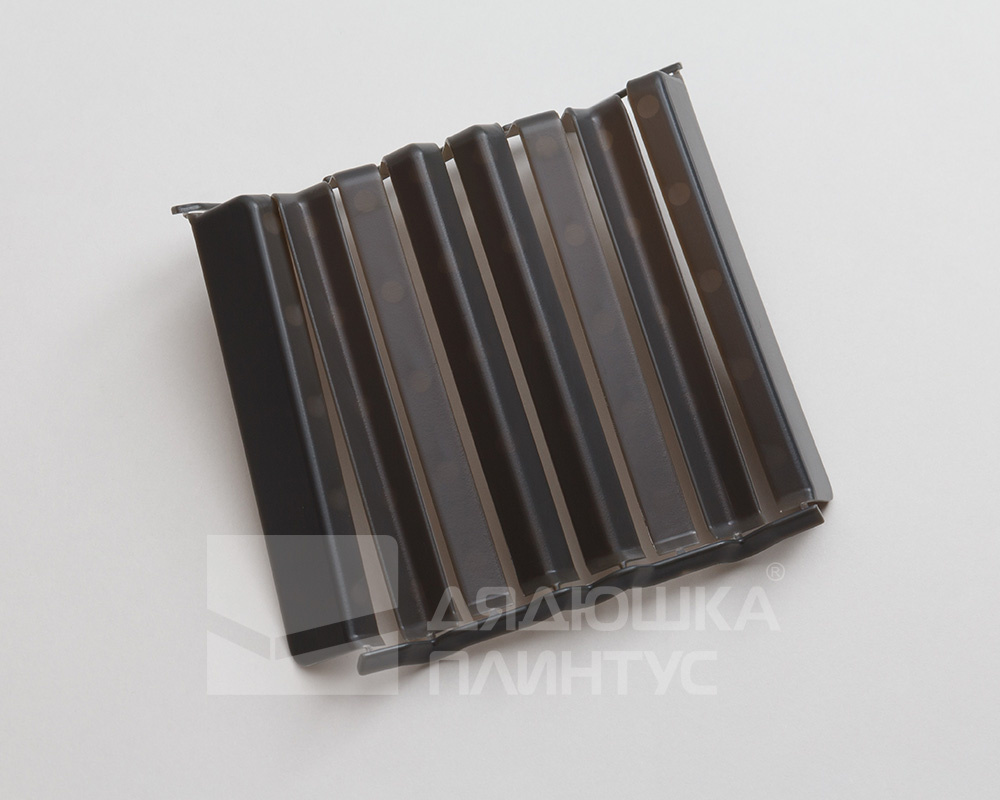 Накладки для плинтуса прямоугольный 80мм Идеал Дюра 093 Графит