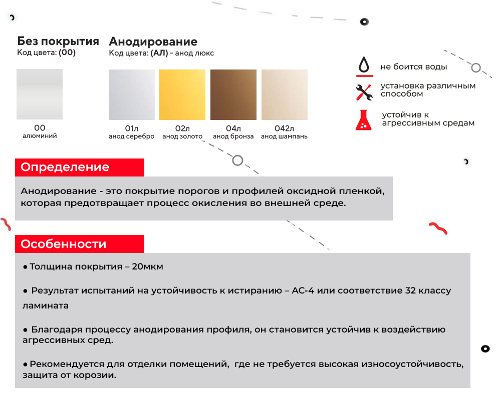 Порог для кварцвинила ЛС 10-1.2700.201л Серебро