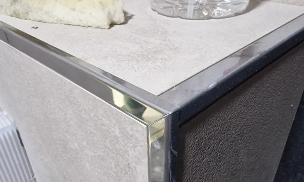 Профиль для кафеля внешний 10мм 2,7м нерж сталь MSK 10NSP.2700.001