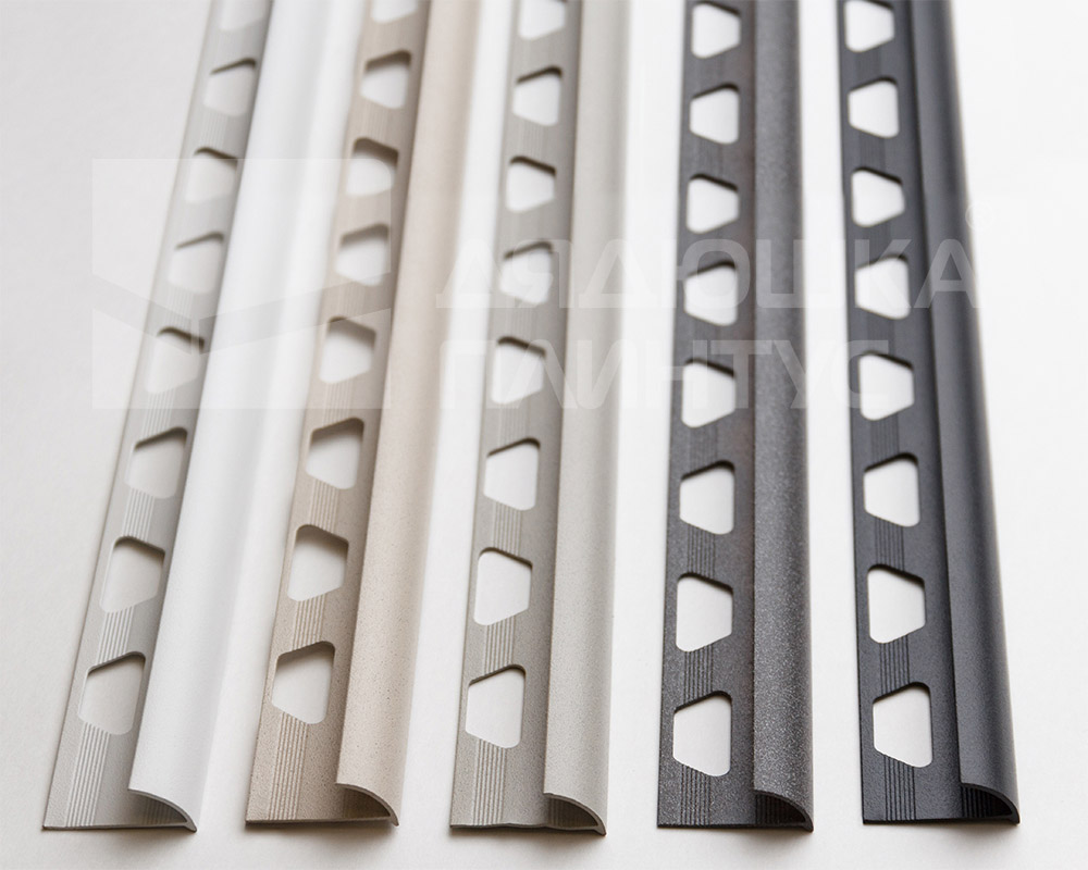 Алюминиевый наружный профиль ПО-9 (11384PX)  светло-серый муар 2,7 м.