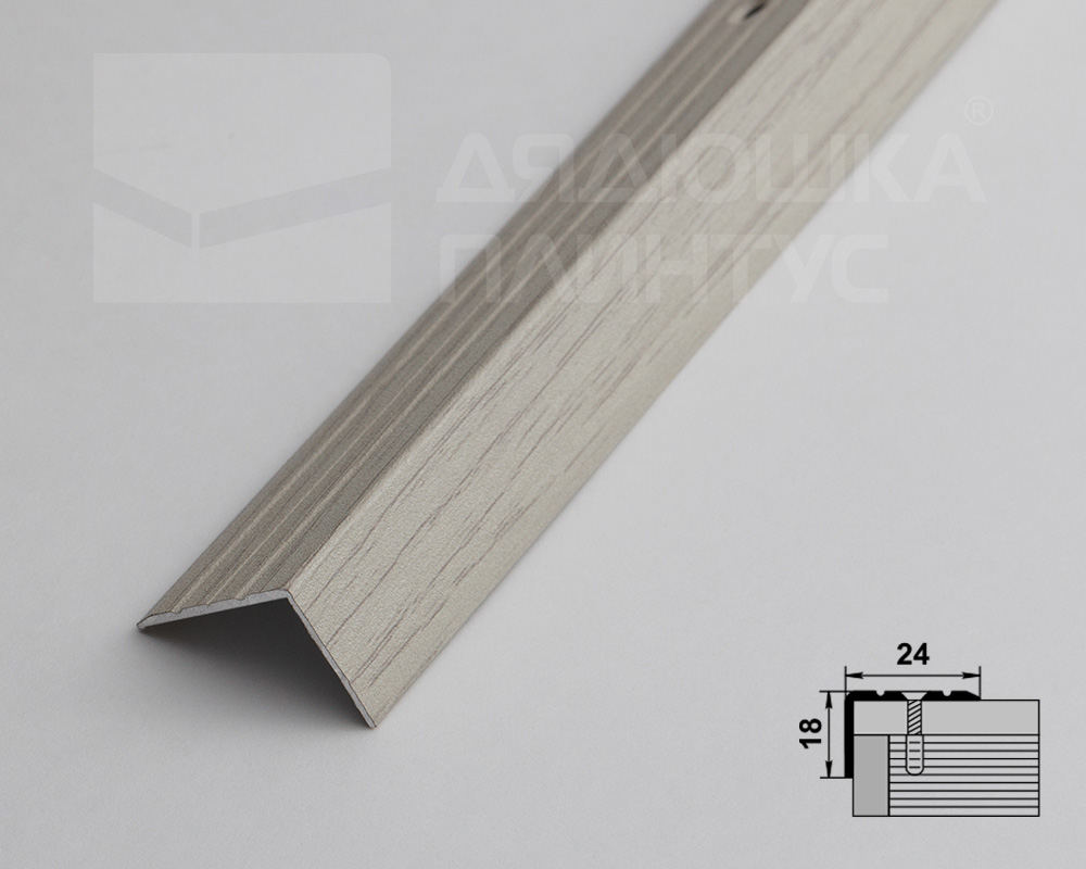 Порог угловой ПУ 03.900.105 Дуб арктик