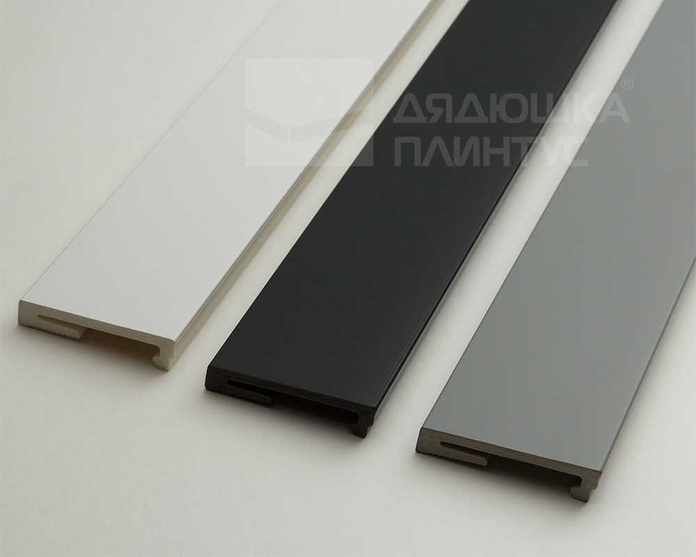 Плинтус напольный Salag Alpha 80*16*2400 мм AP81M3 Чёрный