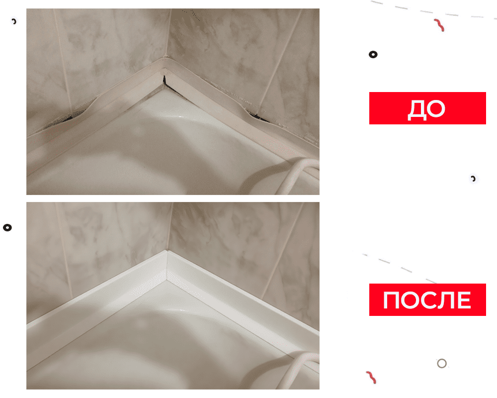 Бордюр для ванны акриловый Волшебная палочка ГБ24 750*24*12 мм правый