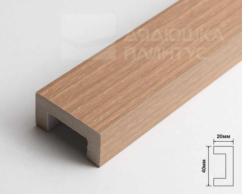 Молдинг из полистирола высокой плотности HI-WOOD LB40 BR417 40х20ммх 2,7м