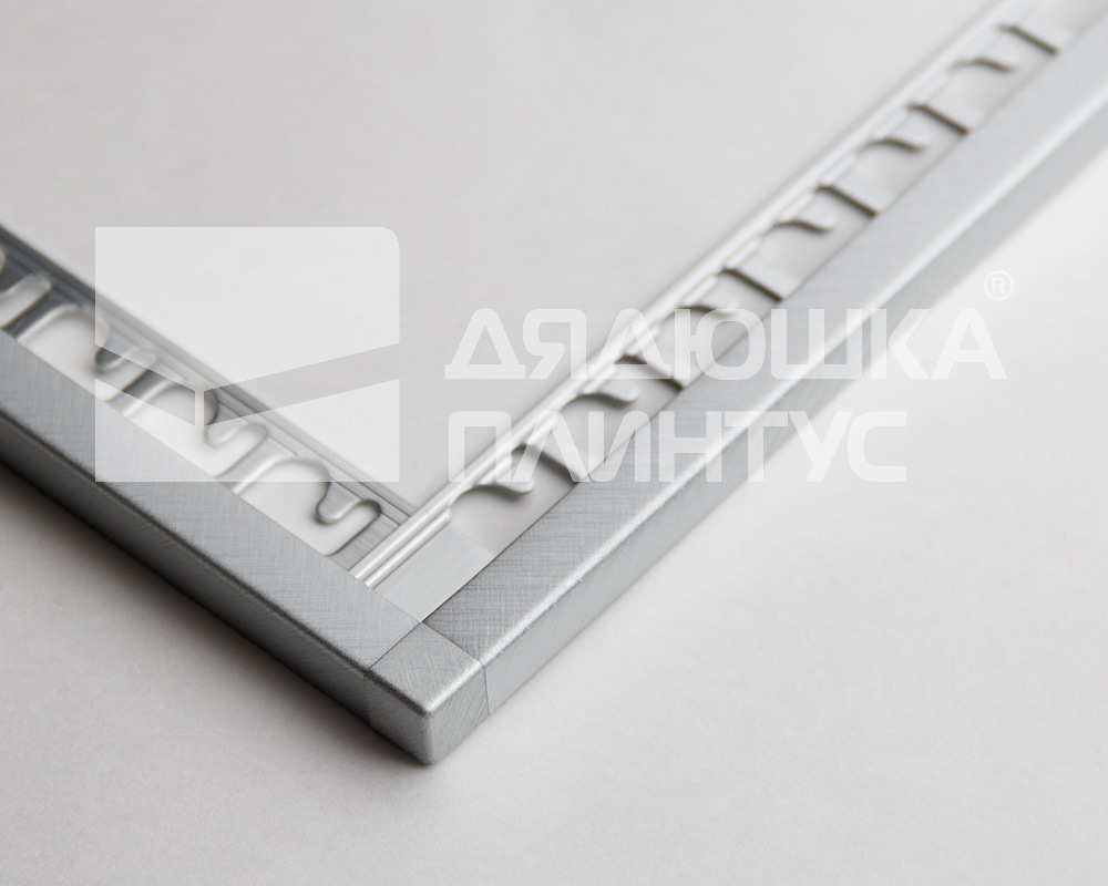 Профиль окантовочный Progress PJQSBX 10 10 мм 2,7 м Крац. Серебро Tiltex