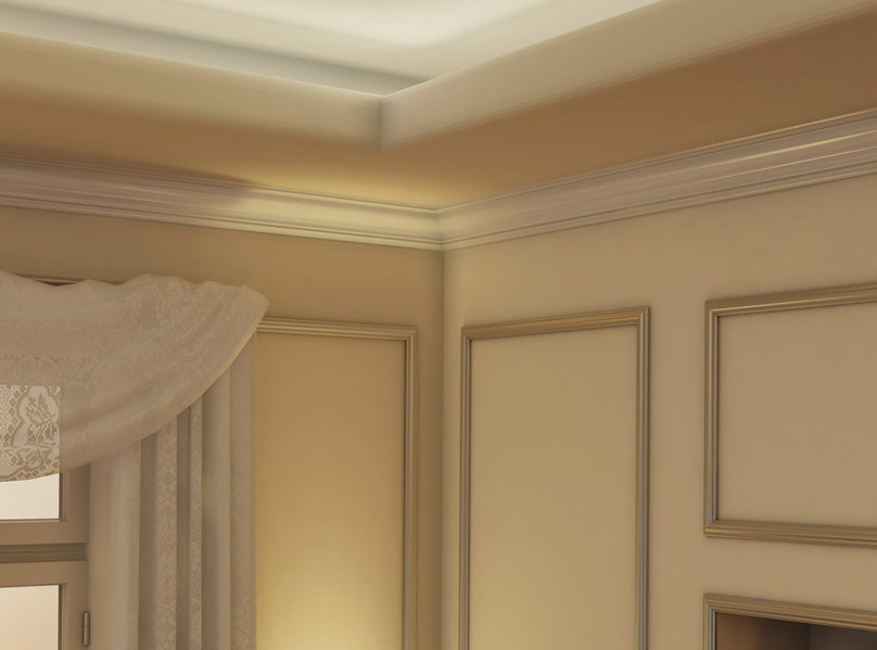 Карниз потолочный NMC WT14 75*50*2000 Белый под покраску